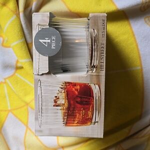 NIB -Circleware Hill Street Whiskey Glasses 12.5oz, set of 4
